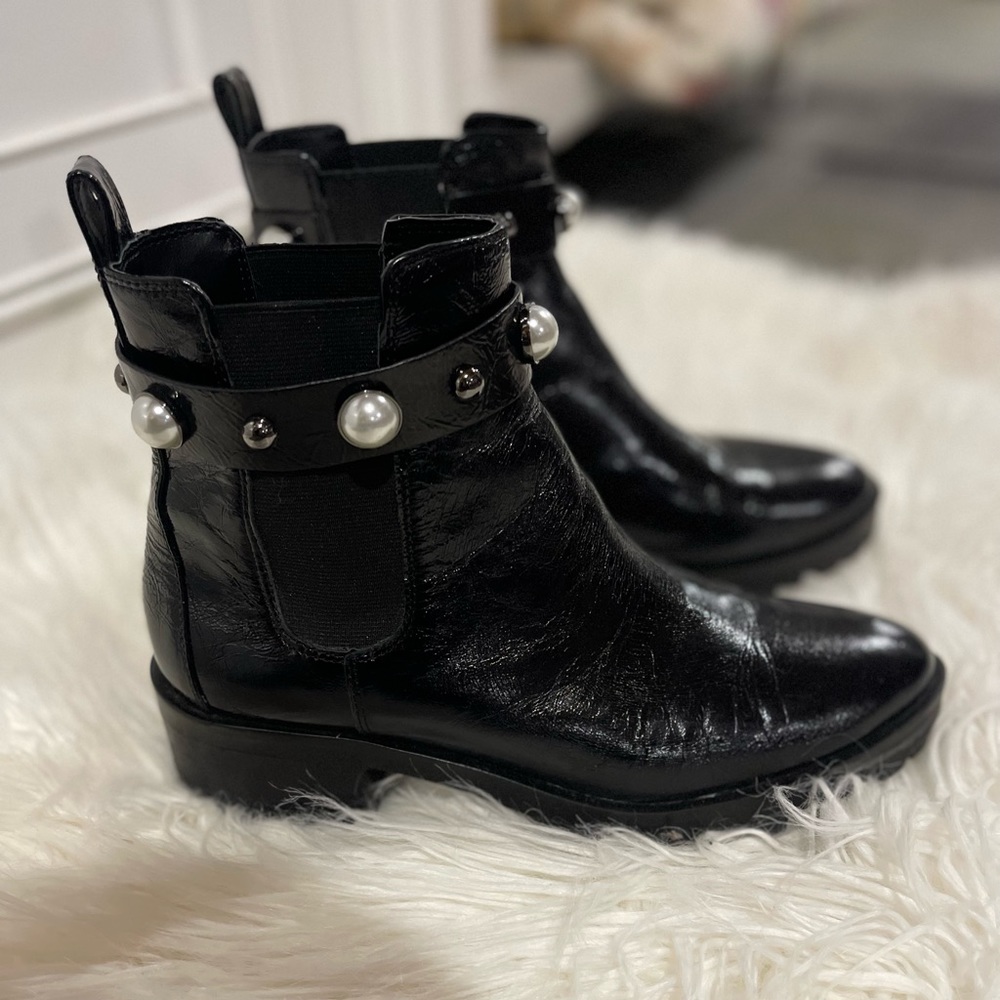 Karl Lagerfield black boots